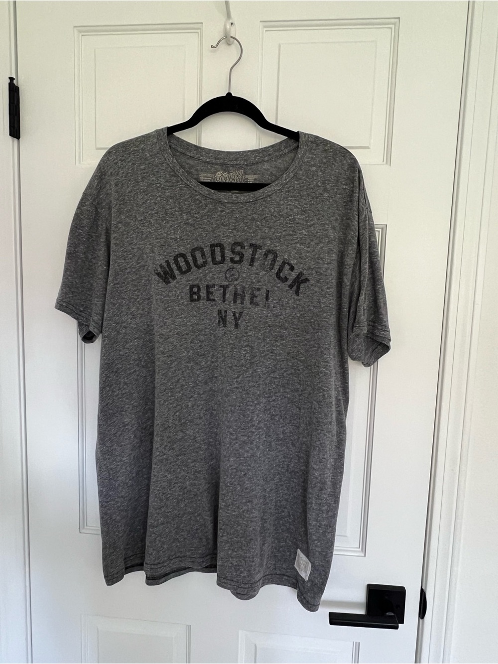 Original Retro Brand Gray Woodstock Bethel NY Graphic Tee